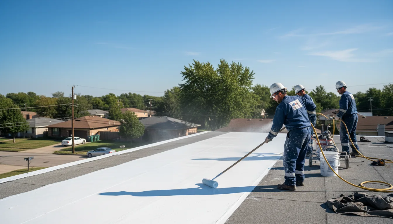 Commercial roof coating in Taconic, CT near me